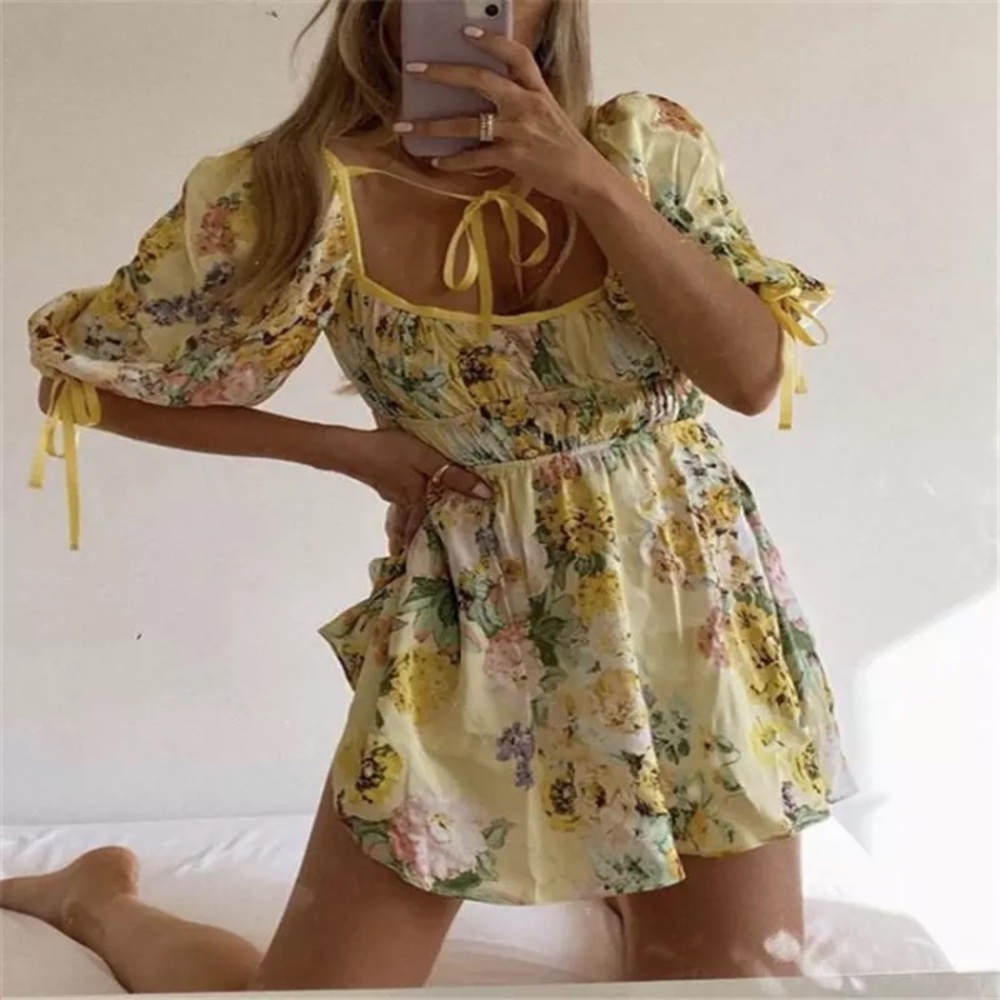 Yellow dress new size m